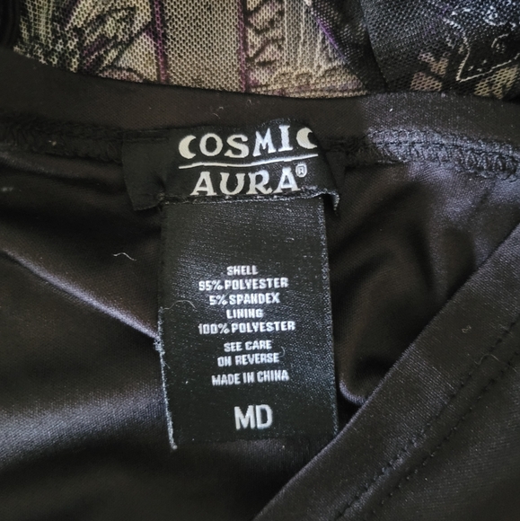 Cosmic Aura stained glass bell sleeve top - Picture 2 of 7